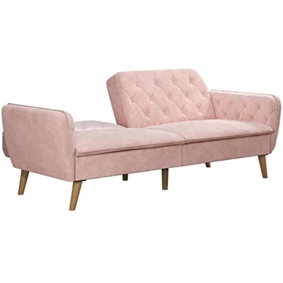 COPY - Novogratz Tallulah Memory Foam Futon, Pink - Picture 2 of 2